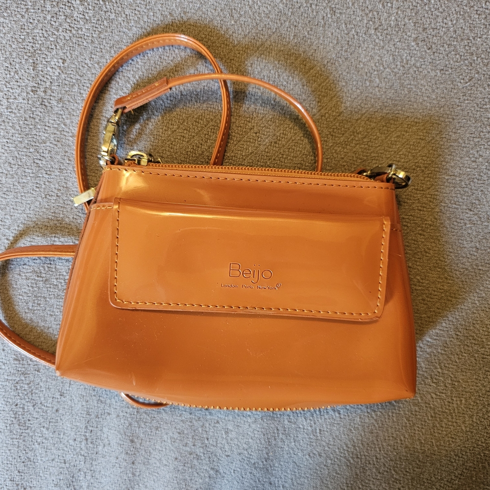 Beijo Vibrant Orange Crossbody Bag
